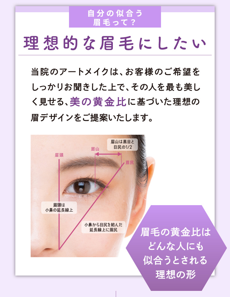 理想的な眉毛にしたい